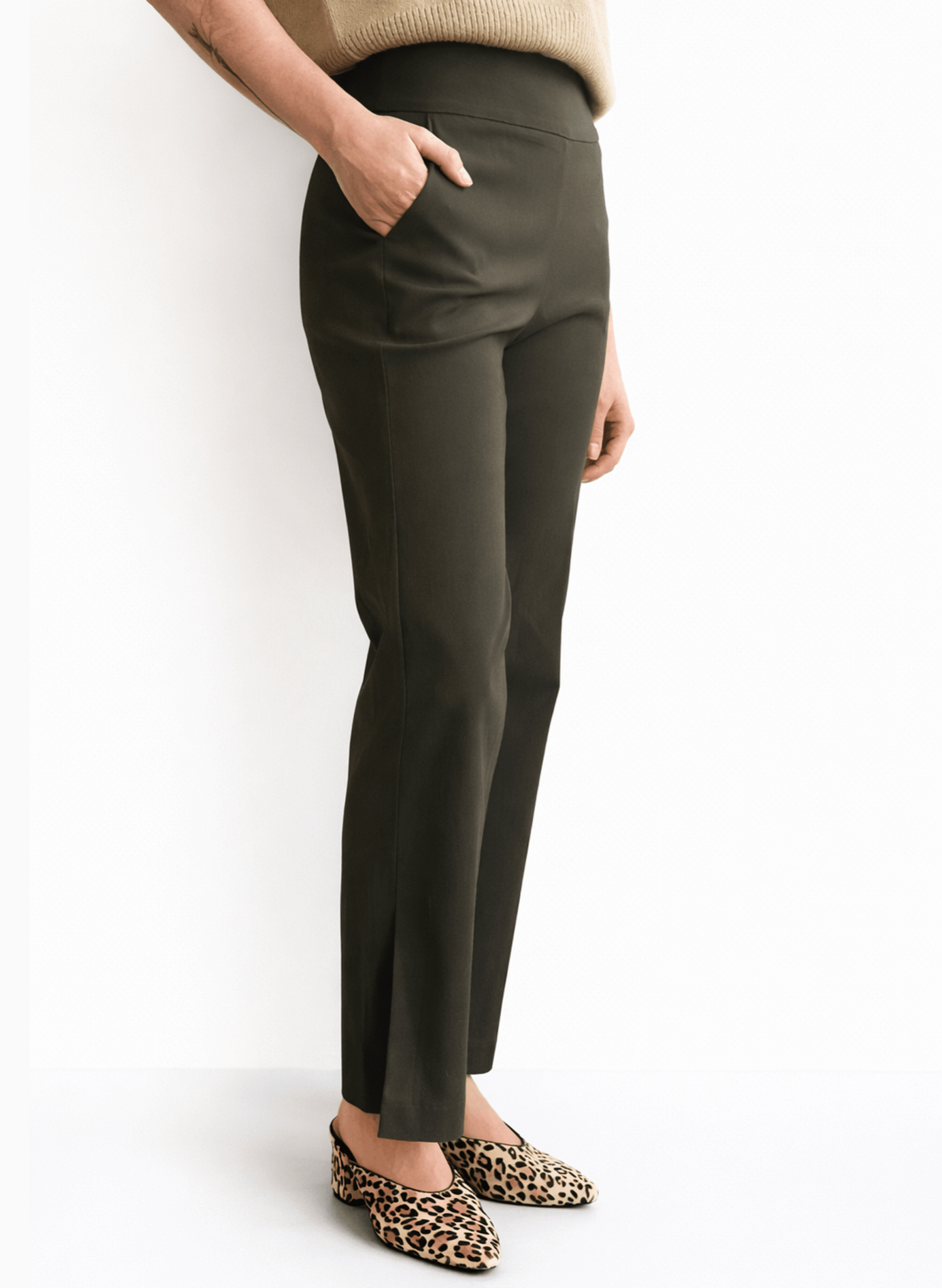 Big Slit Pant - Olive - Meg