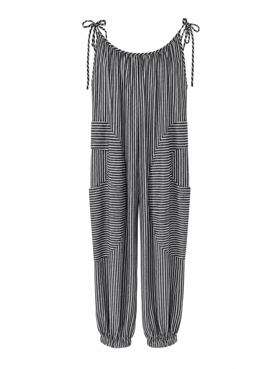 Bloomer Jumpsuit - Black Stripe - Meg