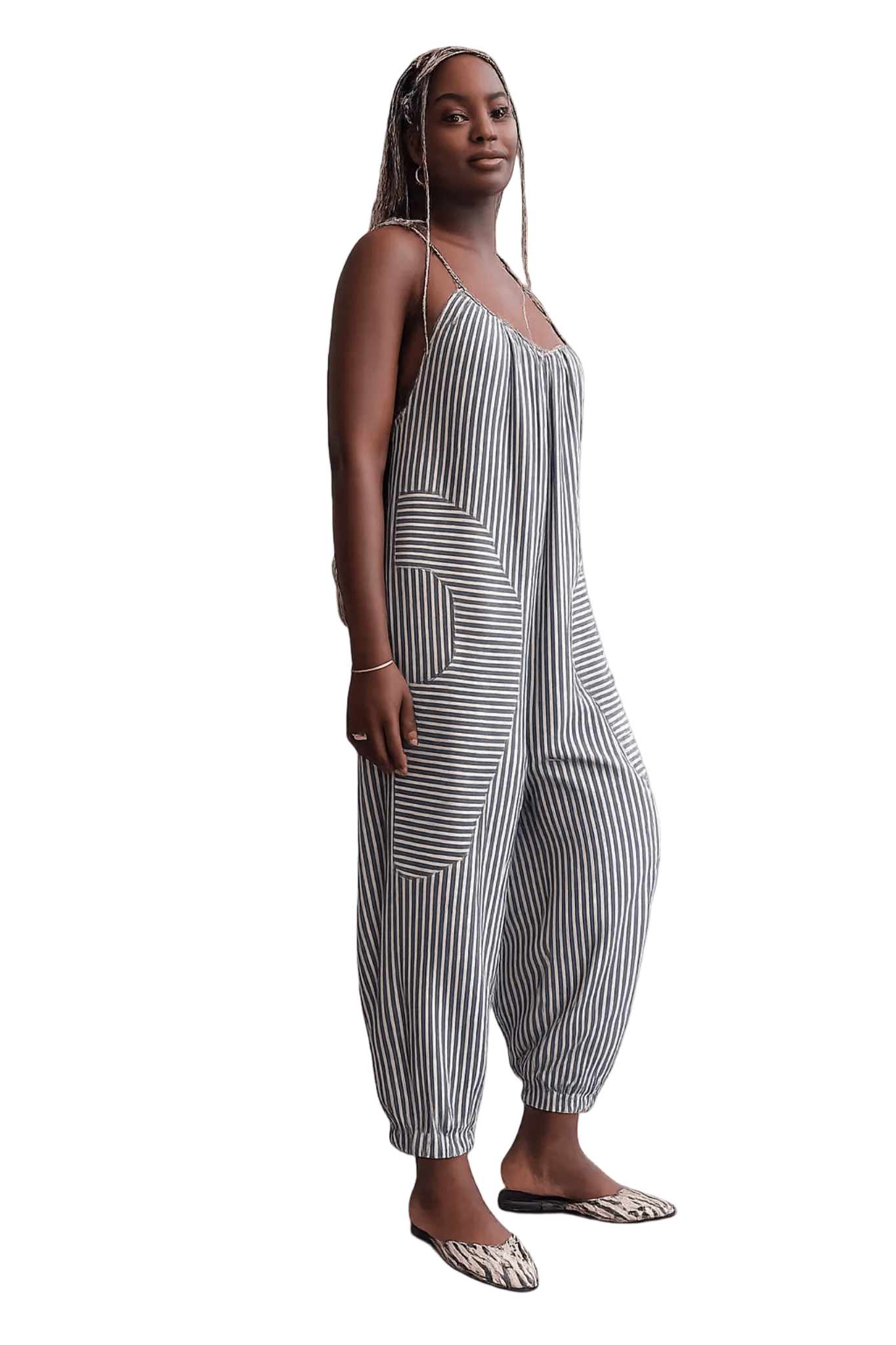 Bloomer Jumpsuit - Black Stripe - Meg
