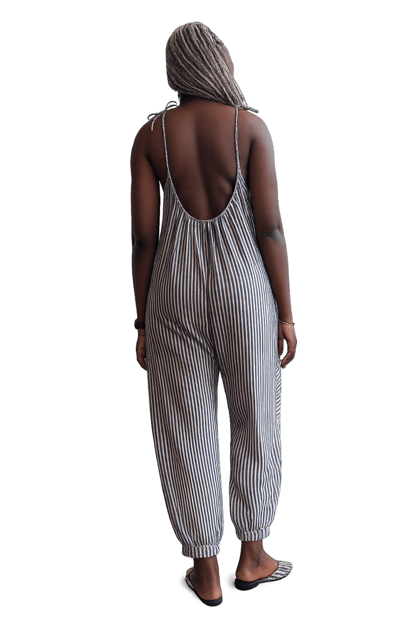 Bloomer Jumpsuit - Black Stripe - Meg