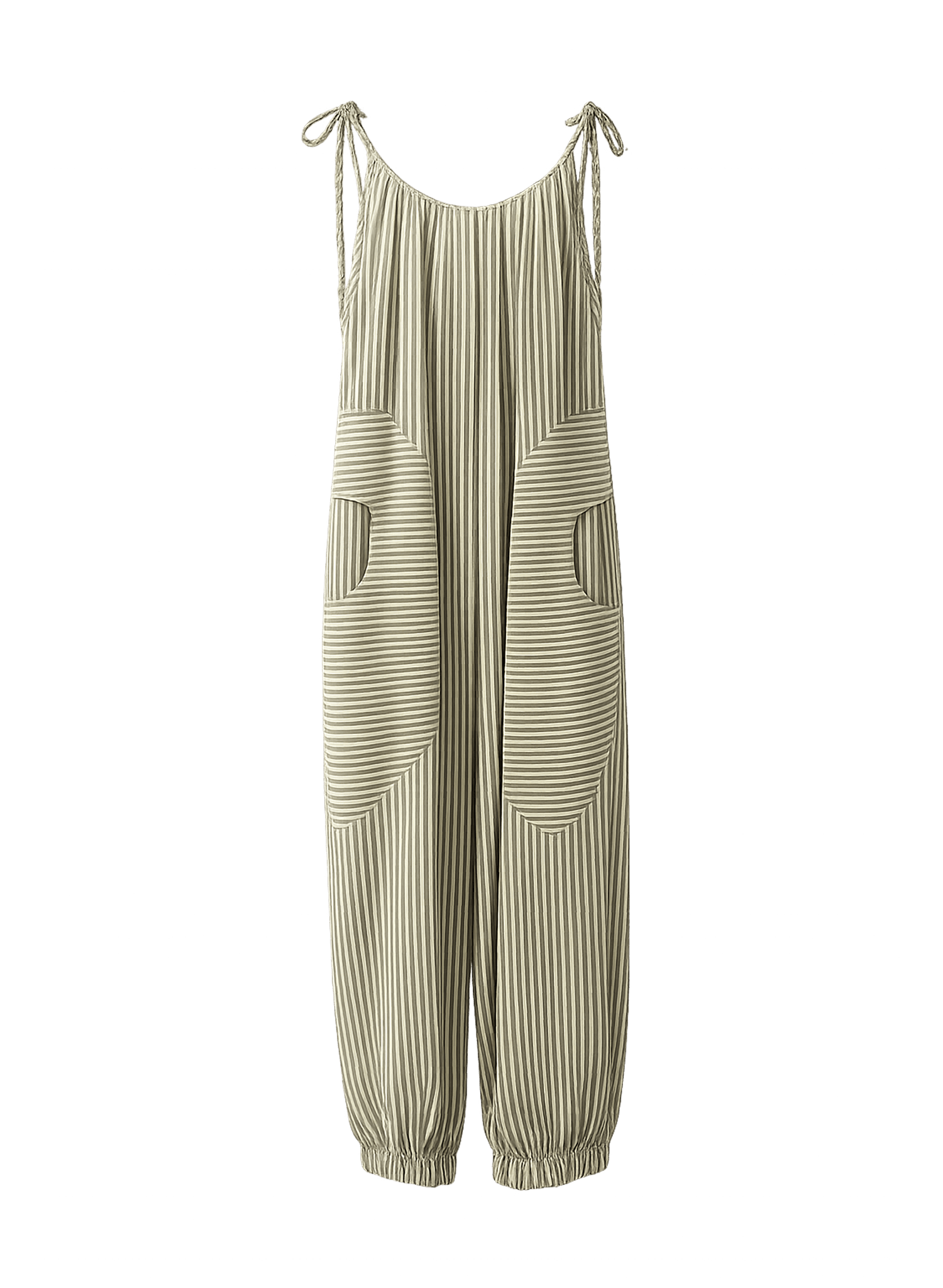 Bloomer Jumpsuit - Green Stripe - Meg