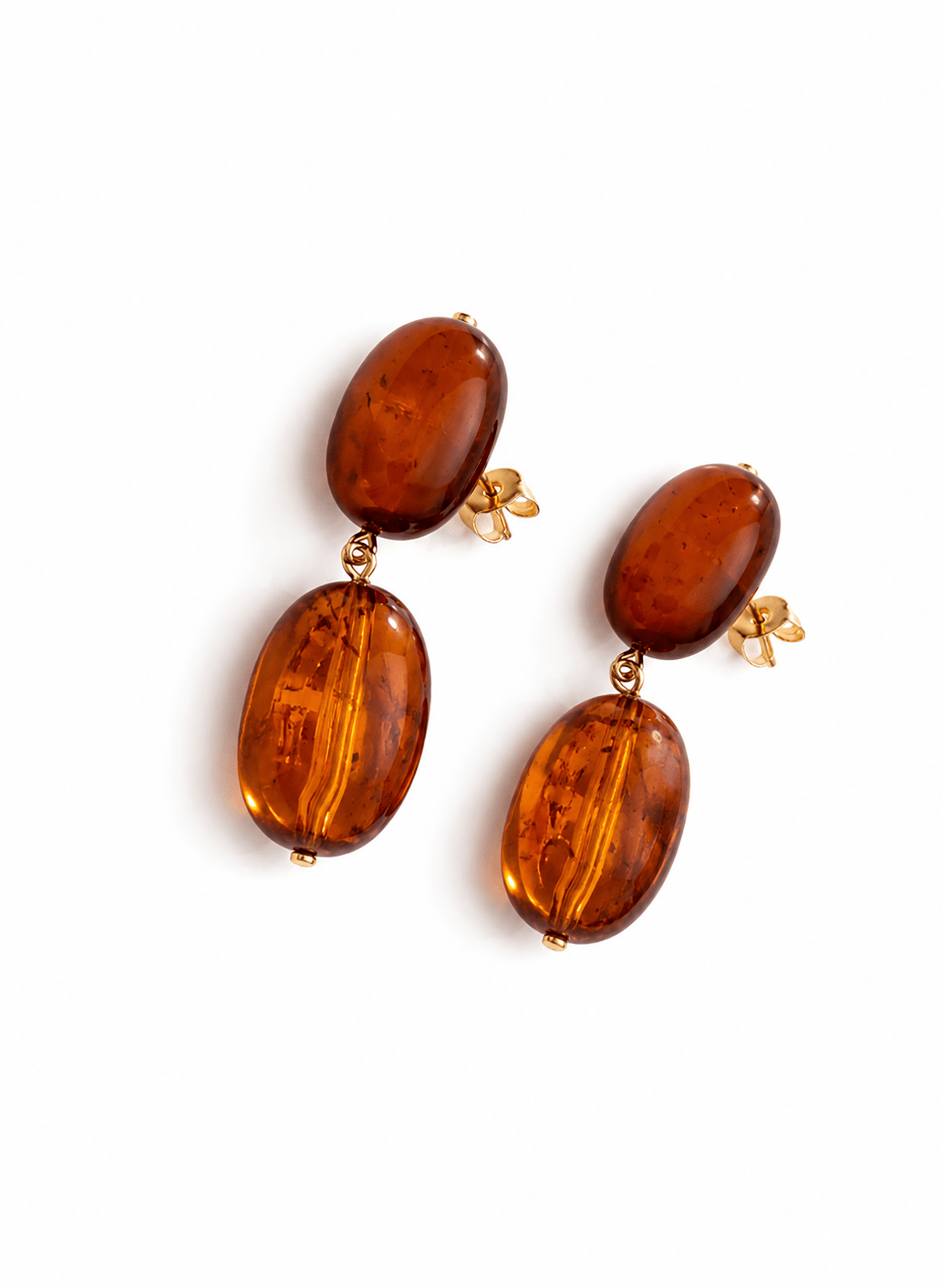 Blue Sky - Amber Dangle Earrings - Meg