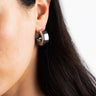 Blue Sky - Chunky Hoops - Silver - Meg