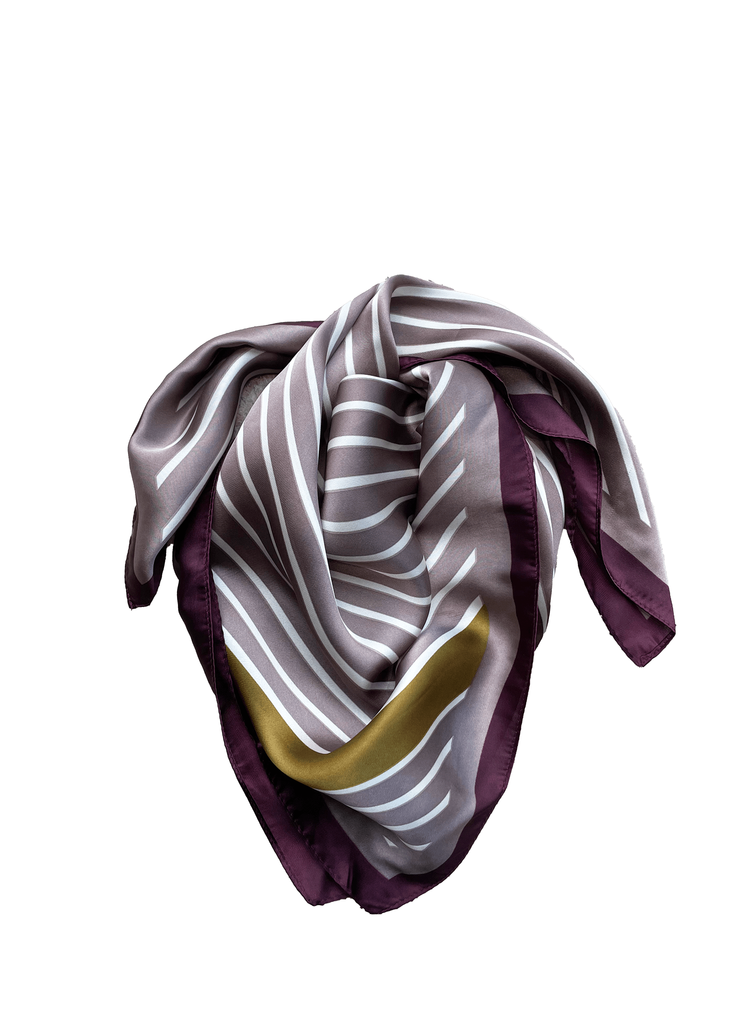 Blue Sky - Striped Square Scarf - Meg