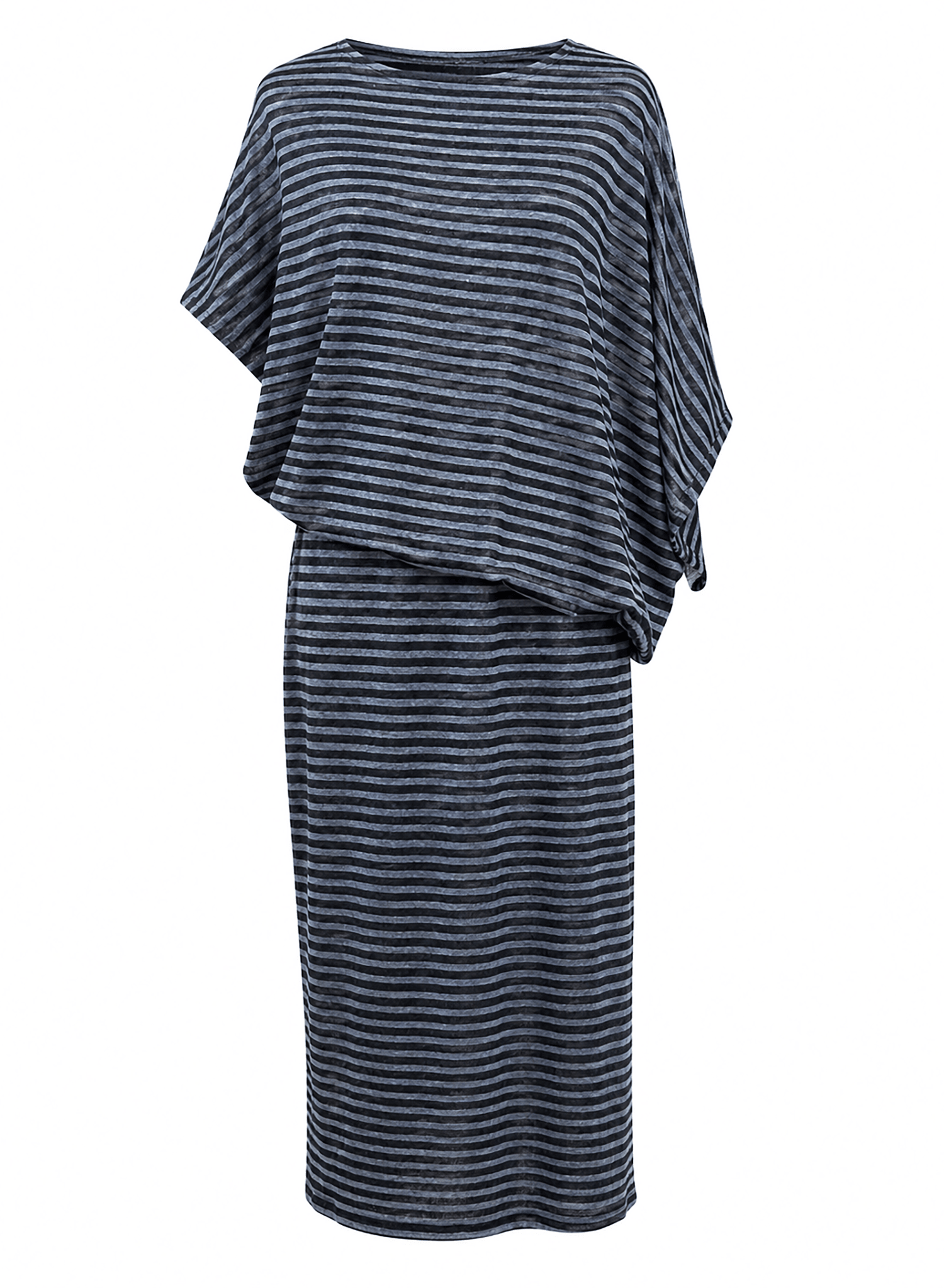Blu's Gown - Blue & Black Stripe - Meg