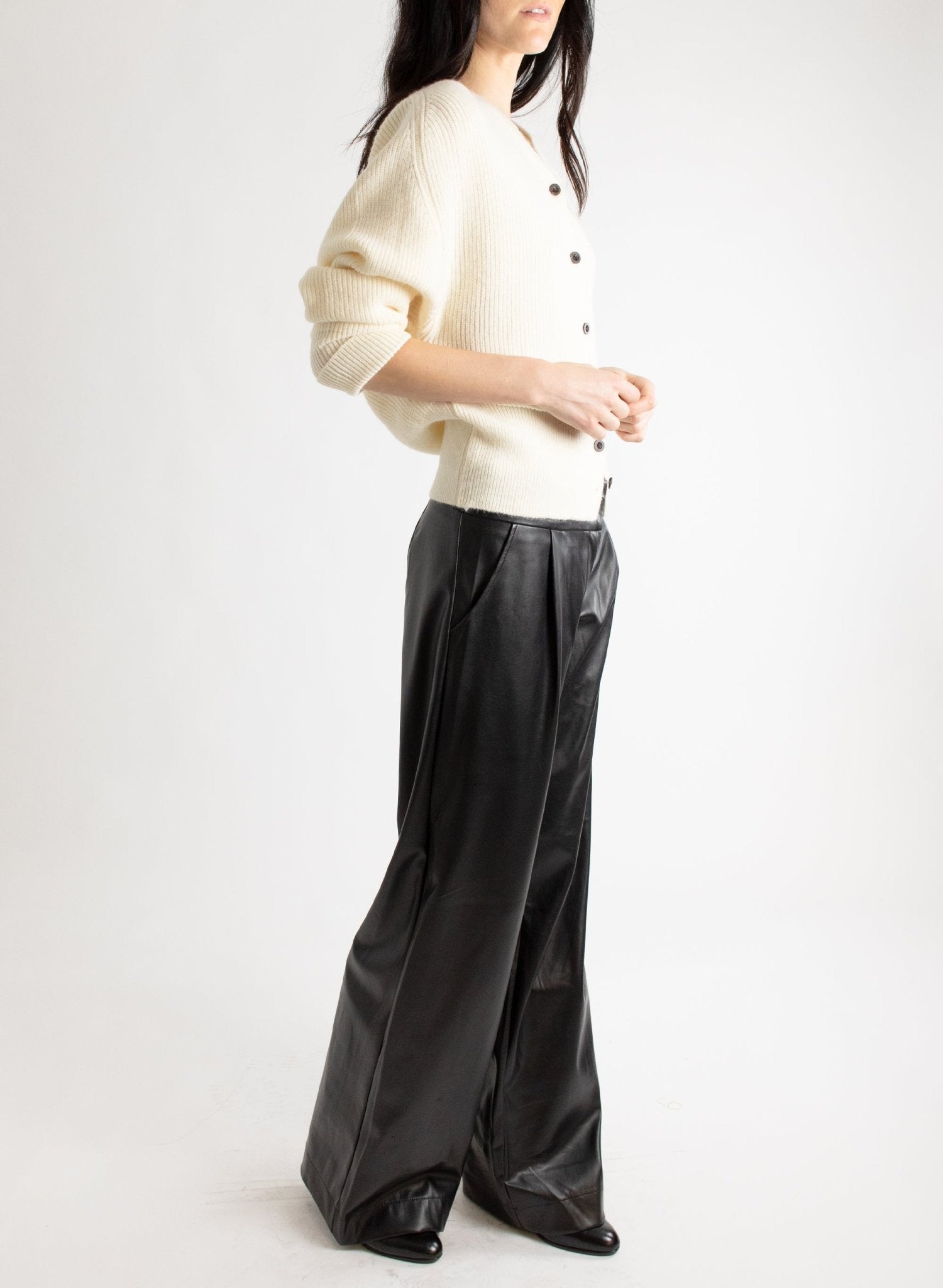 Blu's Pant - Black Pleather - Meg