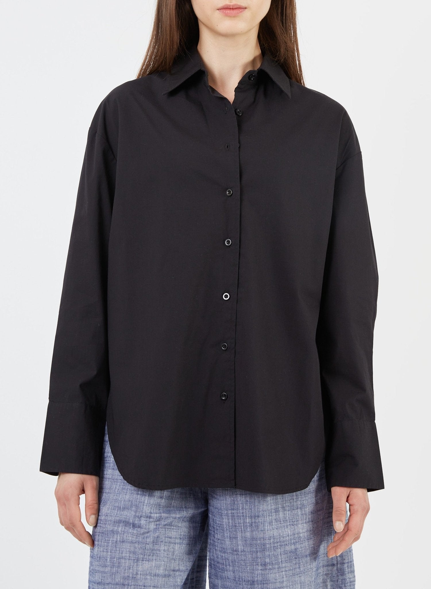 Boyfriend Shirt - Black - Meg