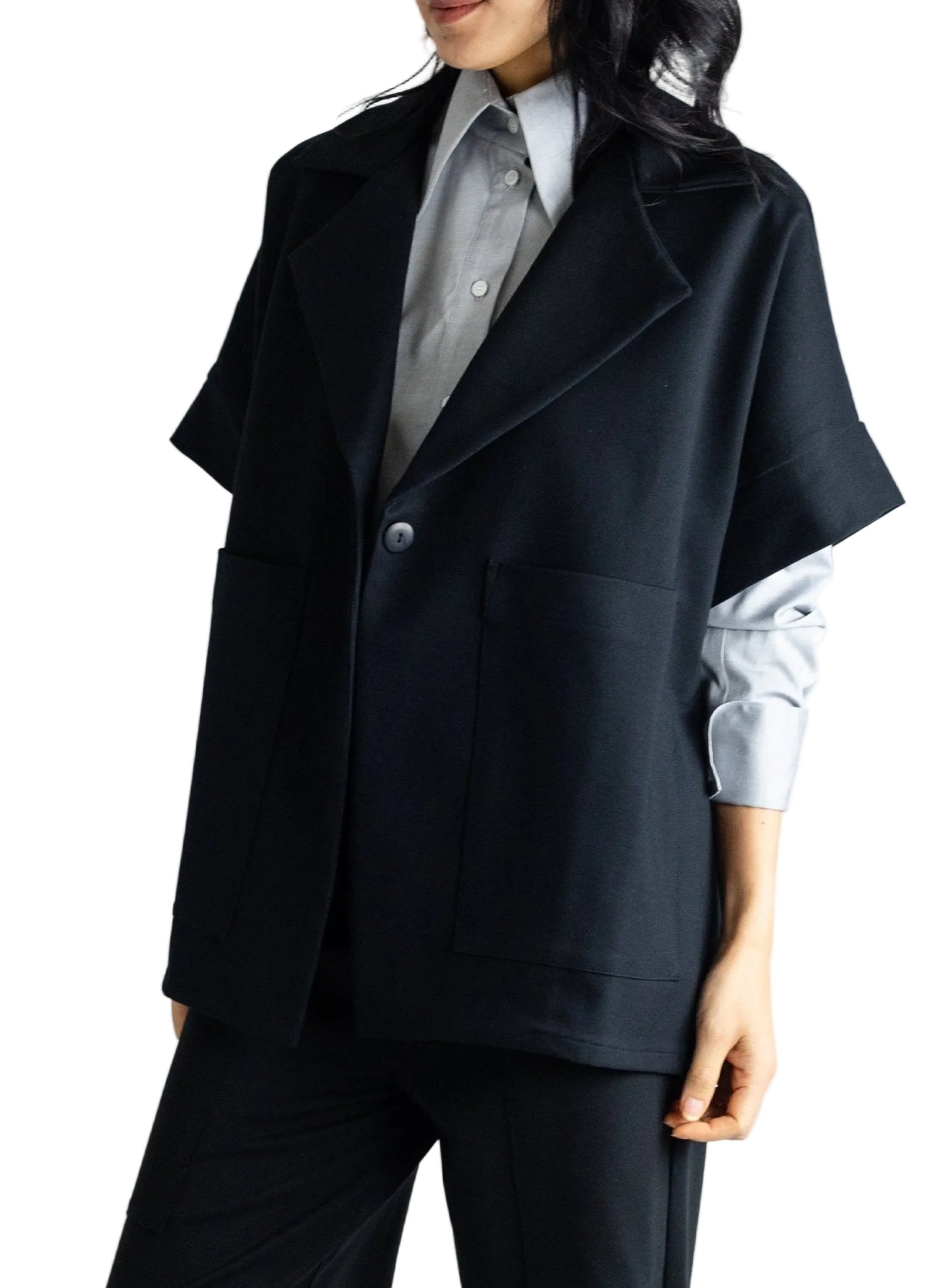 Boyfriend Vest - Black - Meg