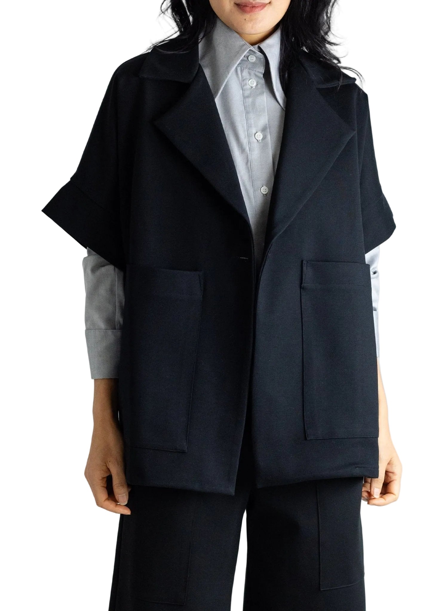 Boyfriend Vest - Black - Meg