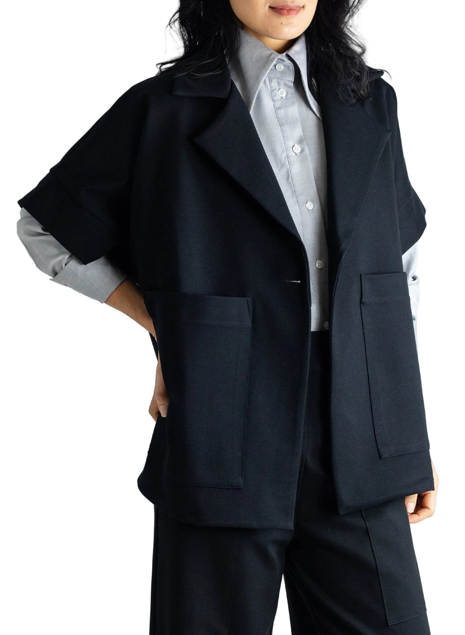 Boyfriend Vest - Black - Meg