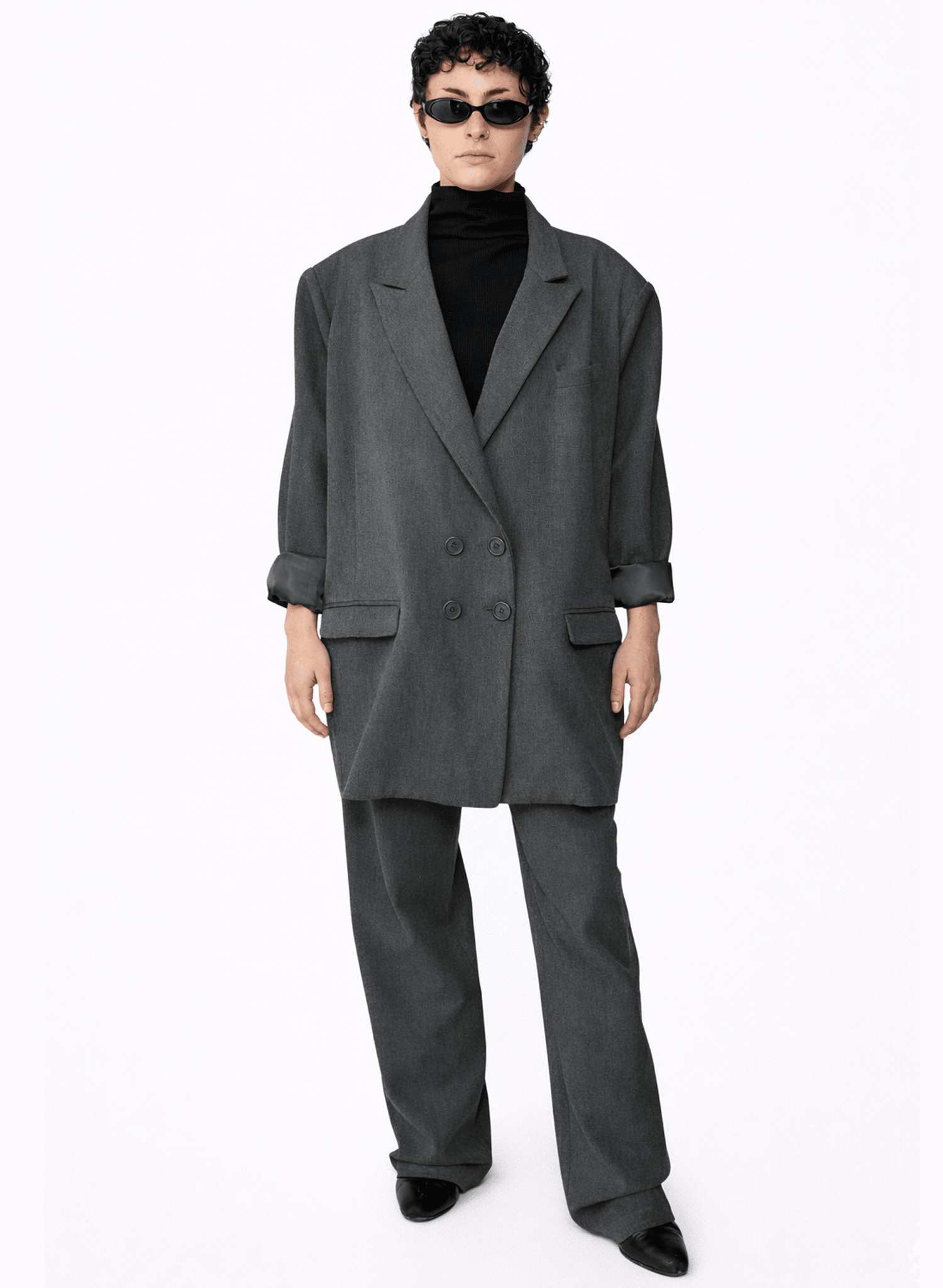 Cape Jacket - Charcoal - Meg