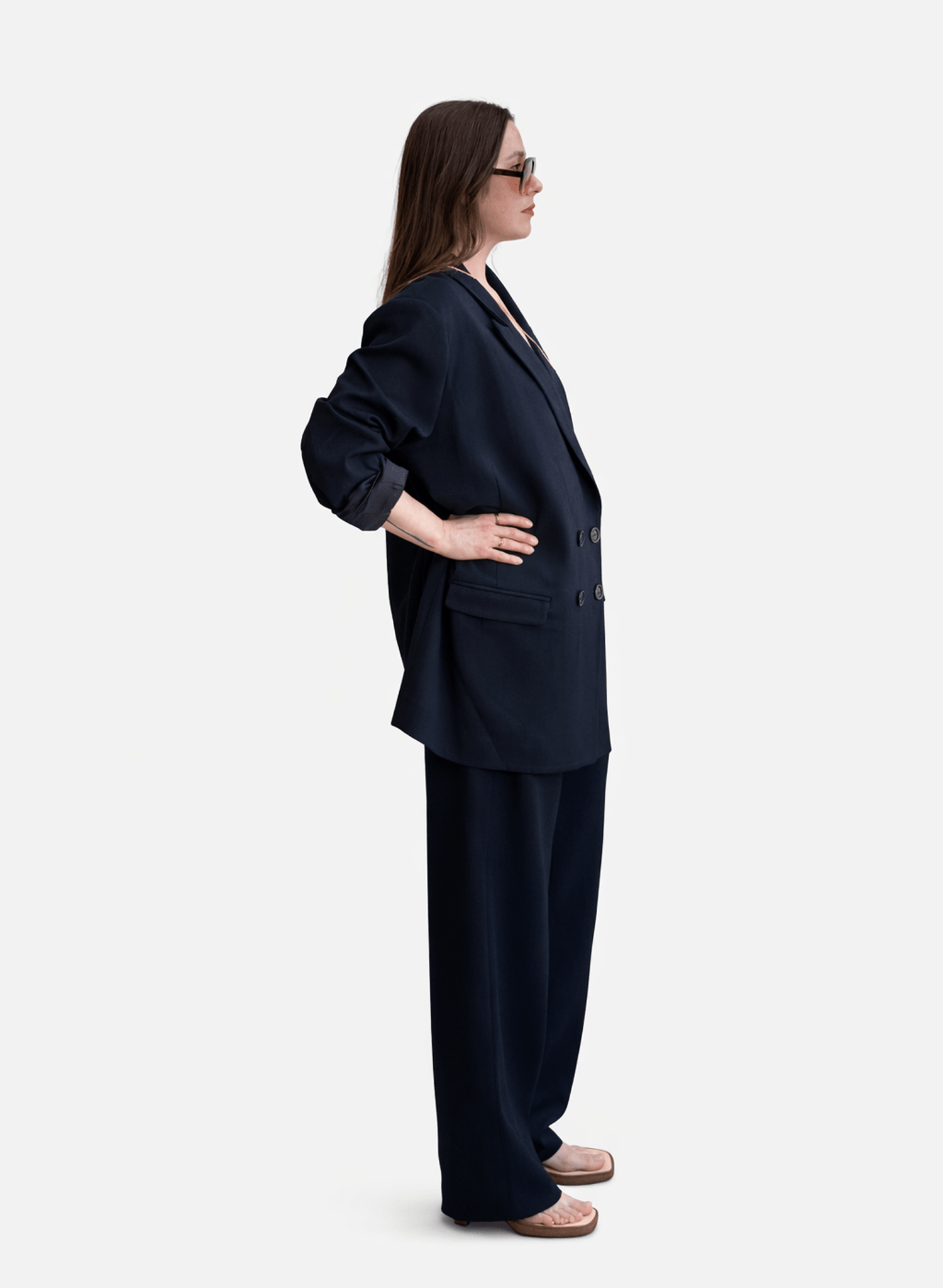 Cape Jacket - Navy - Meg