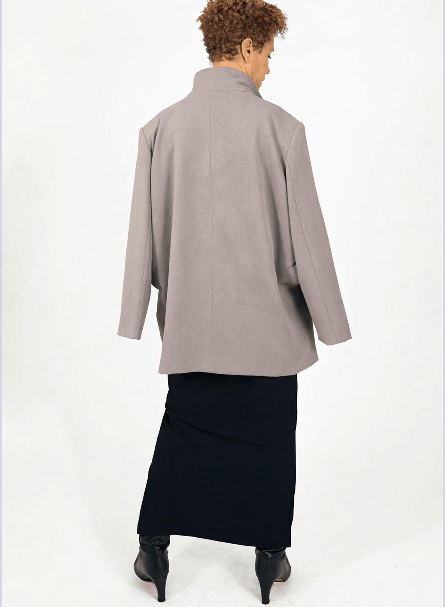 Cape Jacket - Taupe - Meg