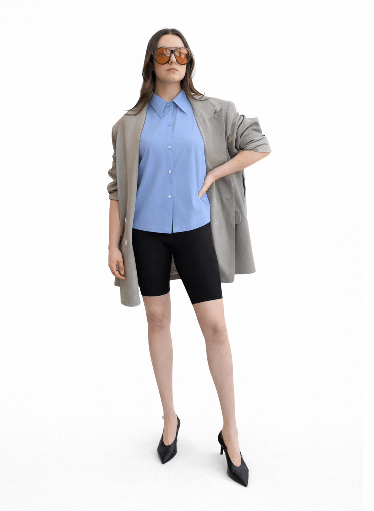 Cape Jacket - Taupe - Meg