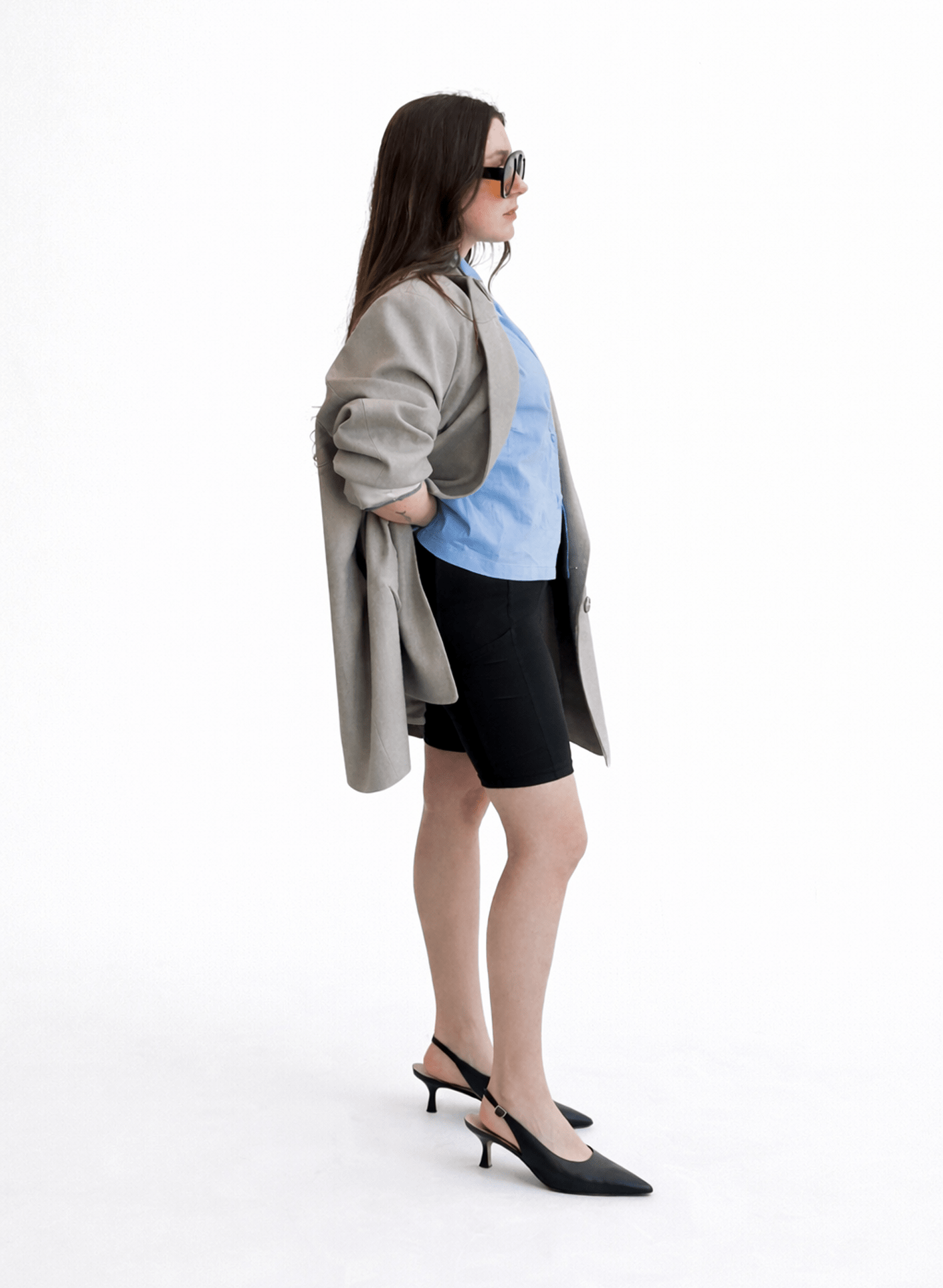 Cape Jacket - Taupe - Meg