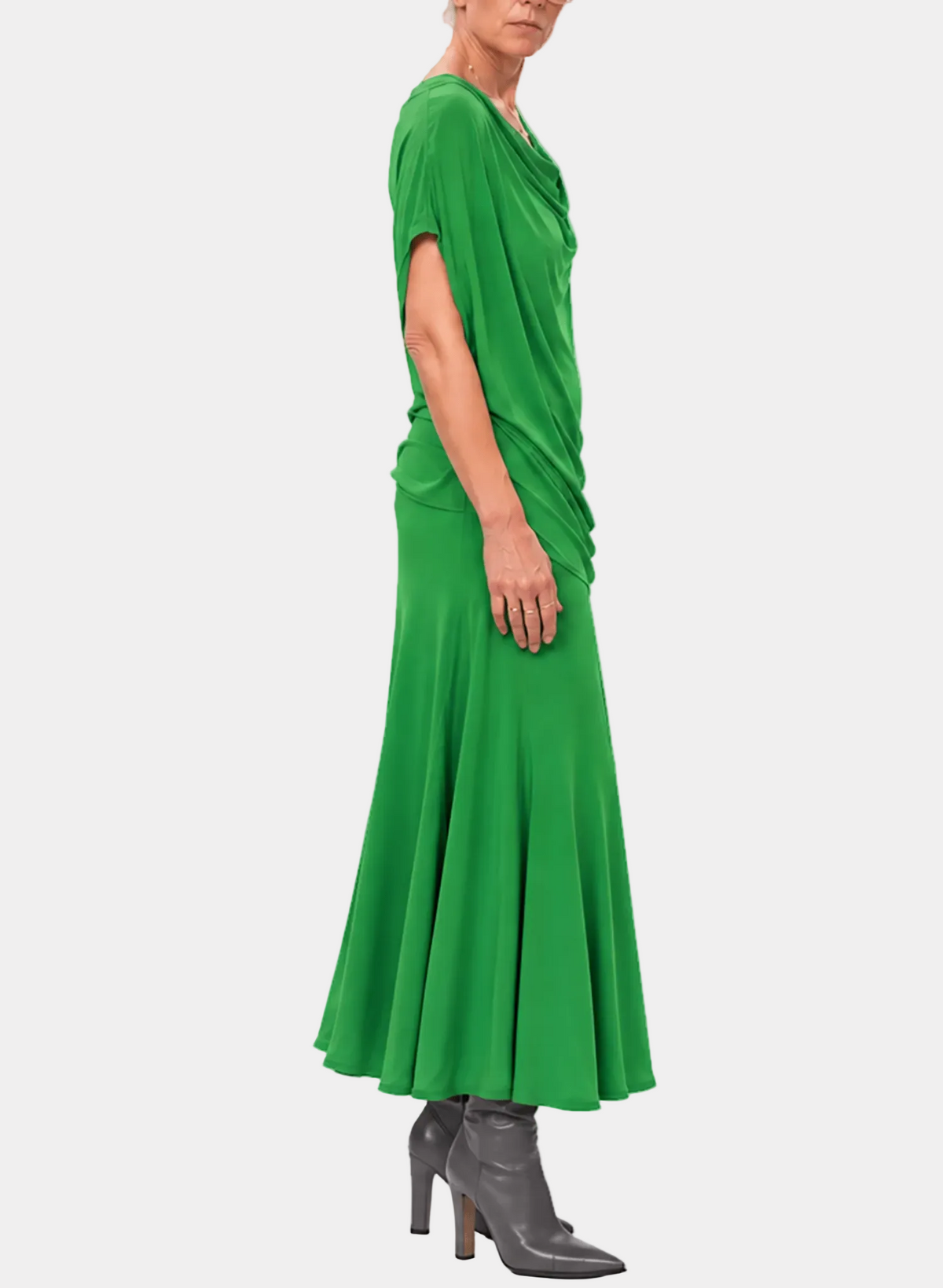 Captain's Cowl Top - Green - Meg