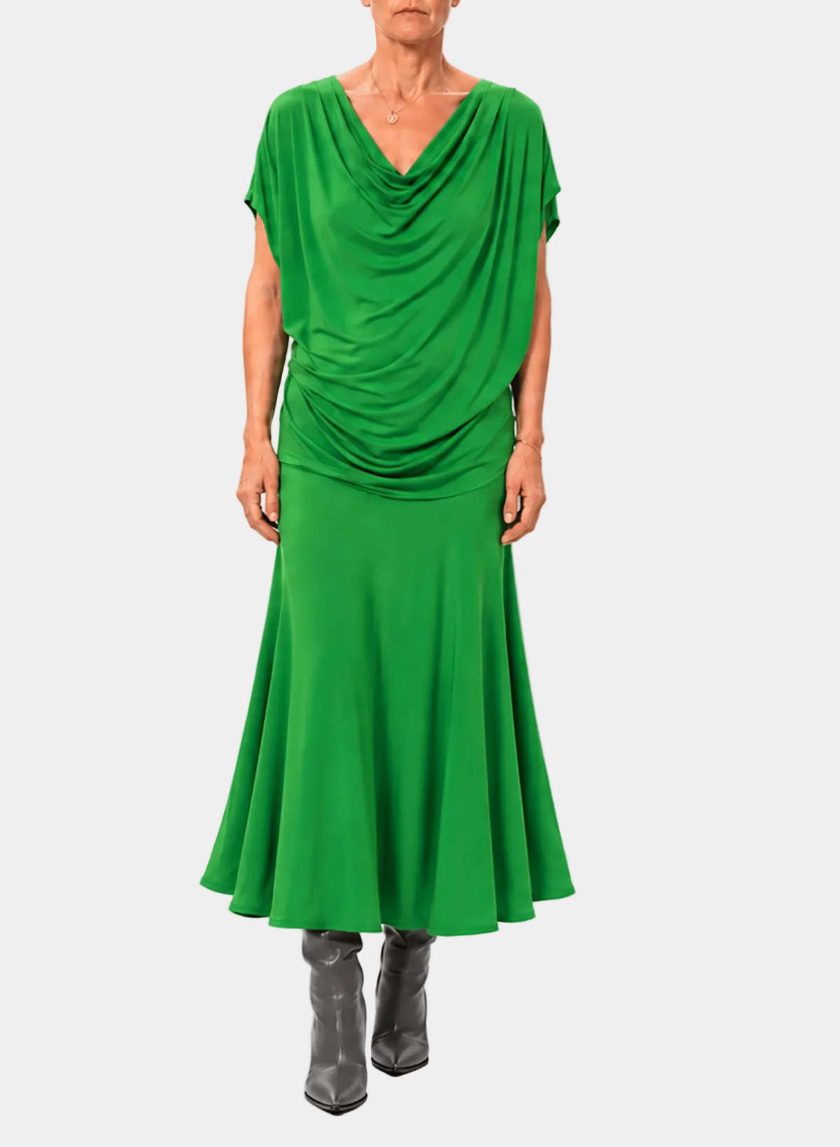 Captain's Cowl Top - Green - Meg