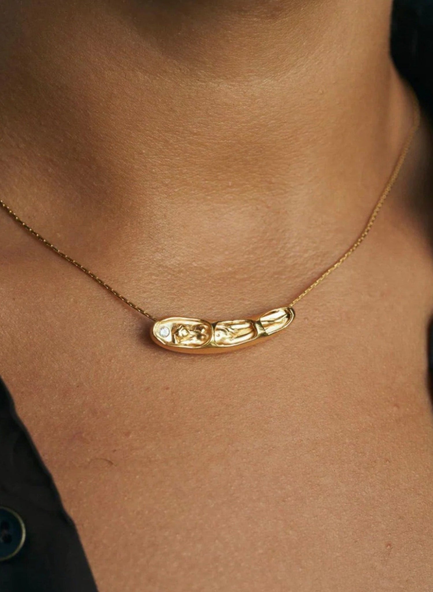 Carina Hardy - Sleeping Venus Slider Necklace - Gold - Meg
