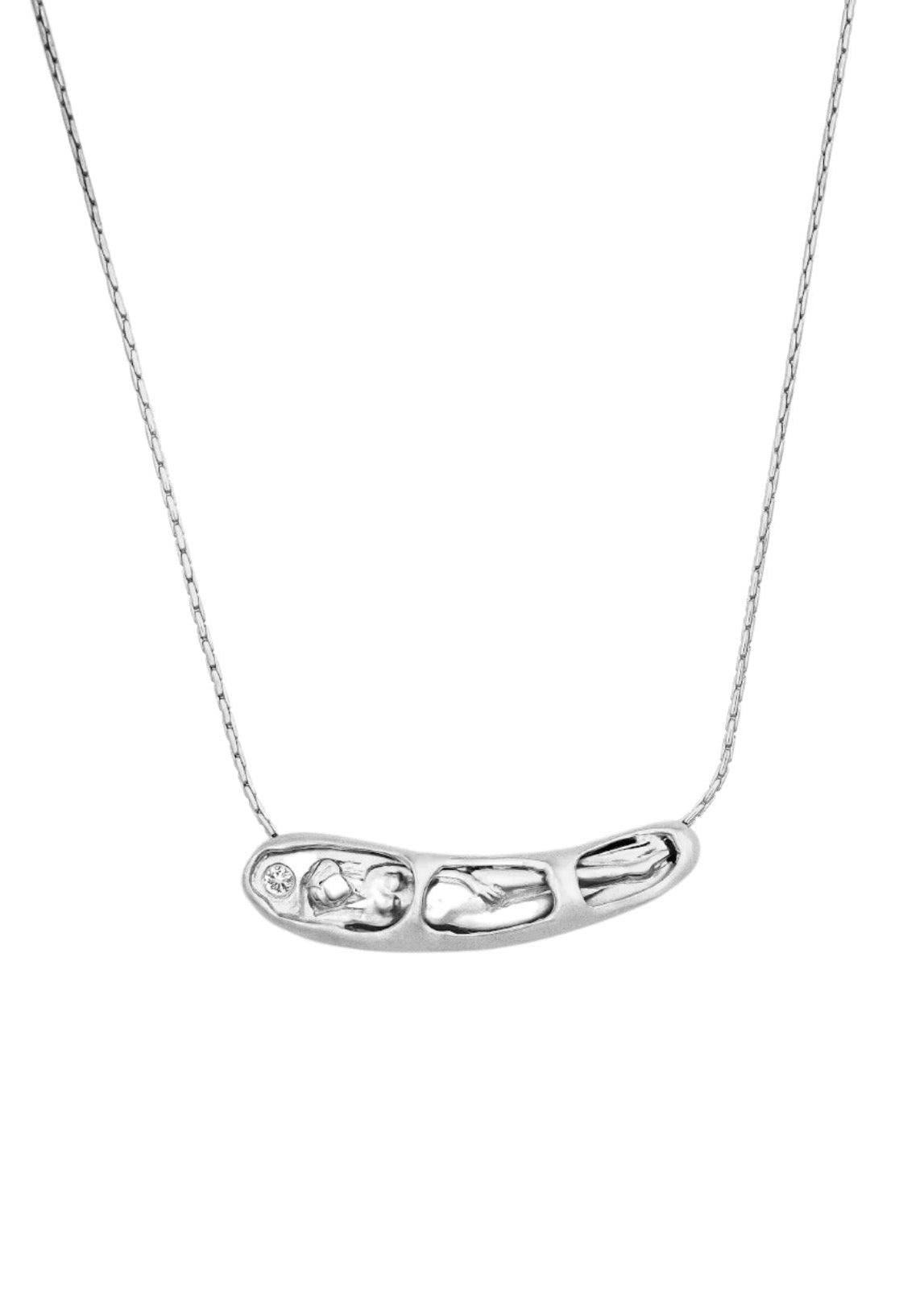 Carina Hardy - Sleeping Venus Slider Necklace - Silver - Meg