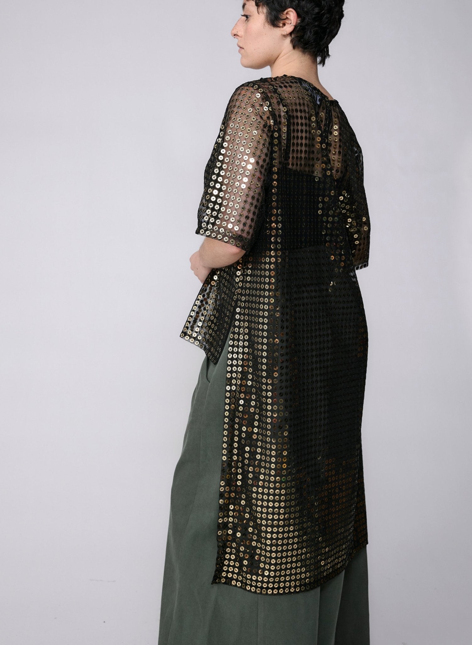 Casablanca Tee - Gold Sequin - Meg