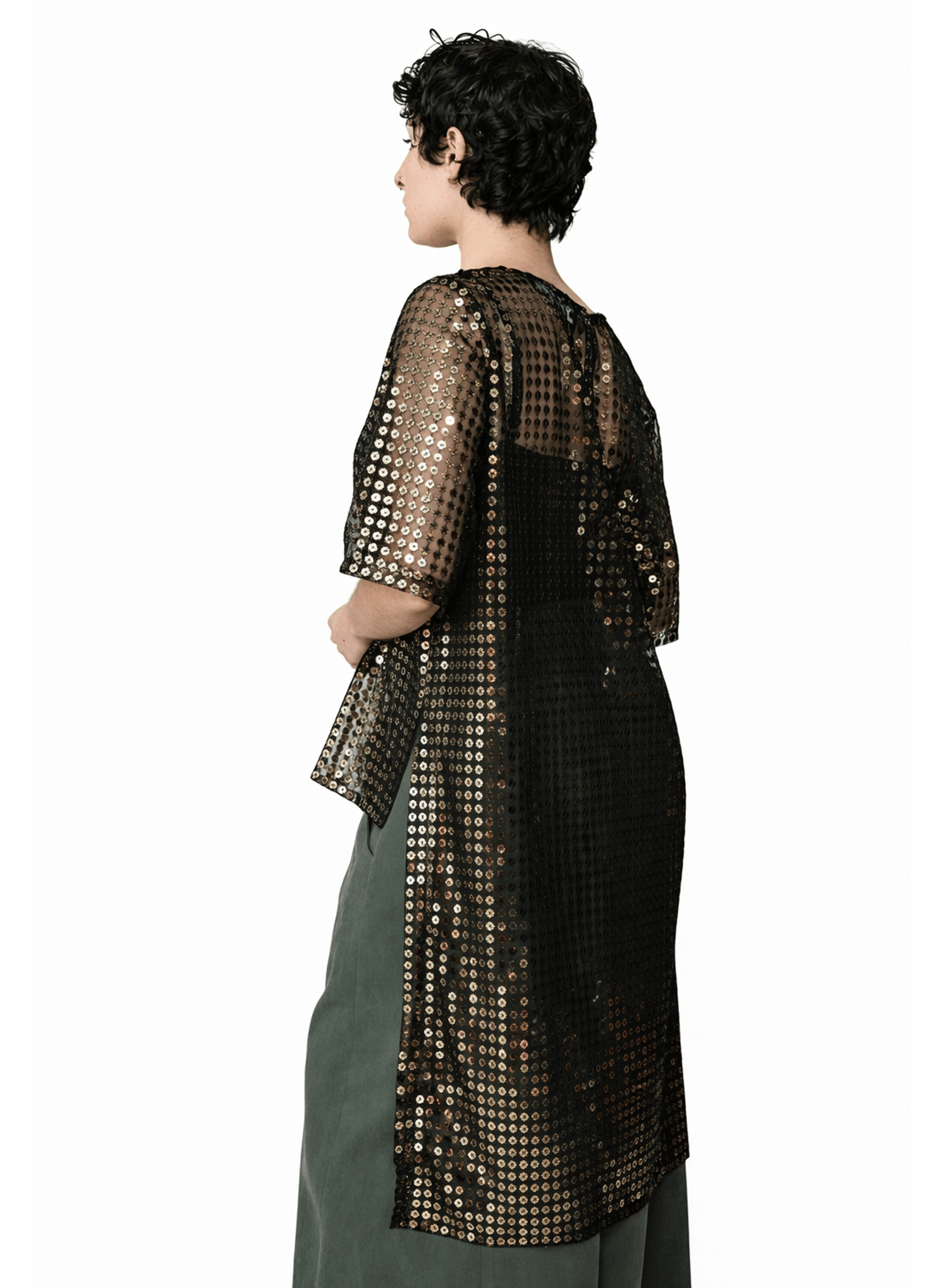 Casablanca Tee - Gold Sequin - Meg