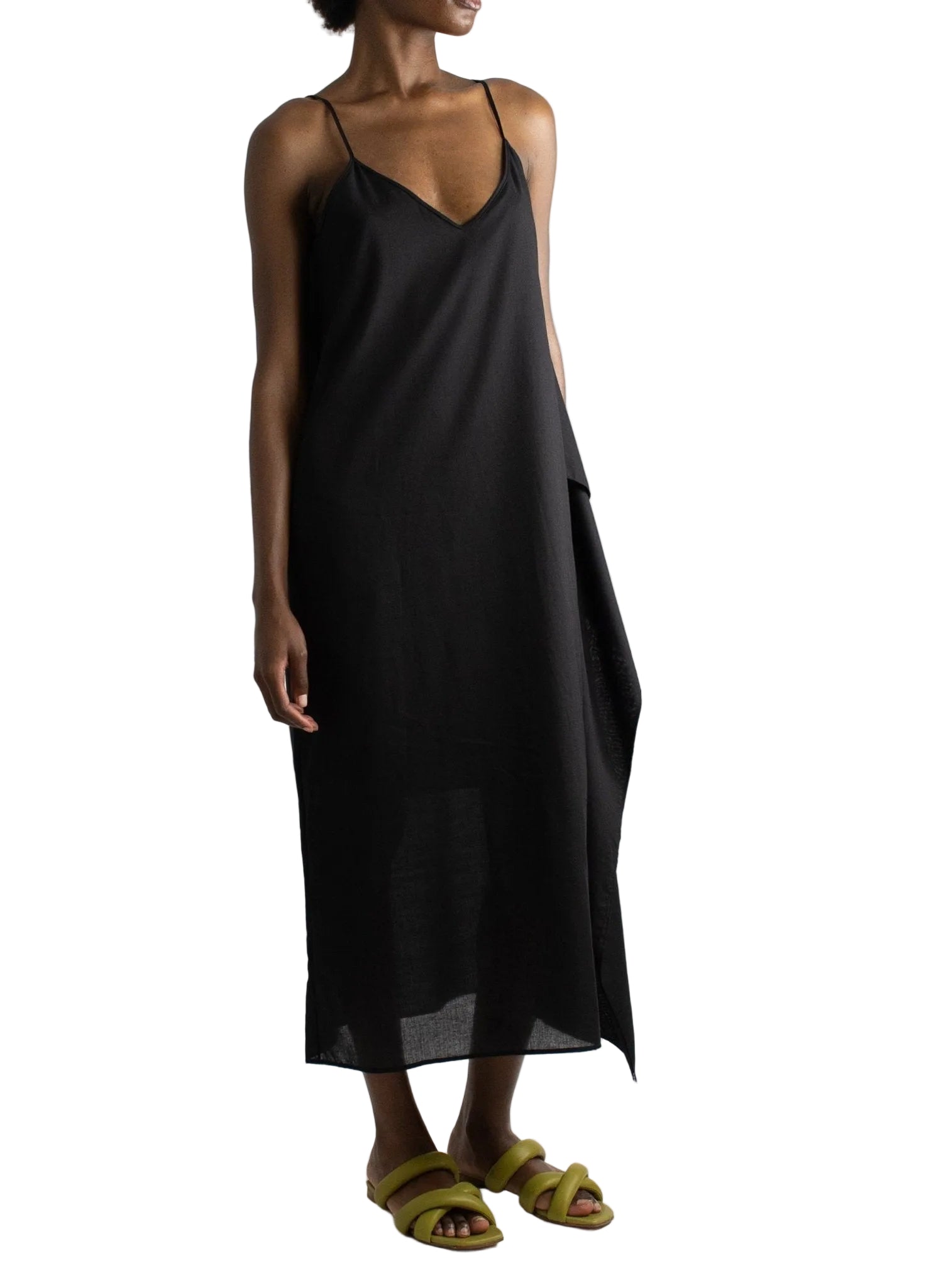 Cascade Dress - Black - Meg - Made in NYC