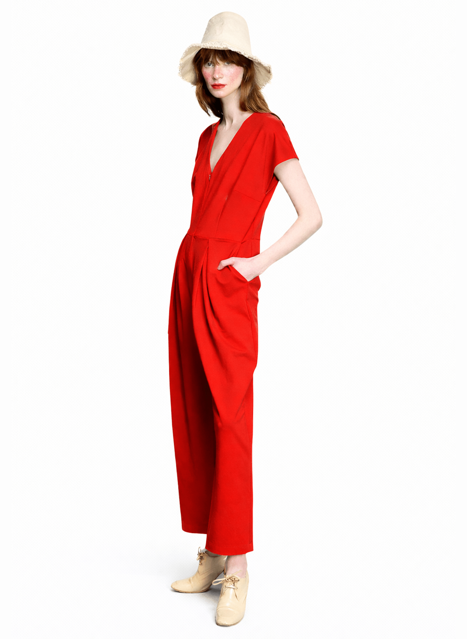 Chloe Jumpsuit - Red (PRE - ORDER) - Meg