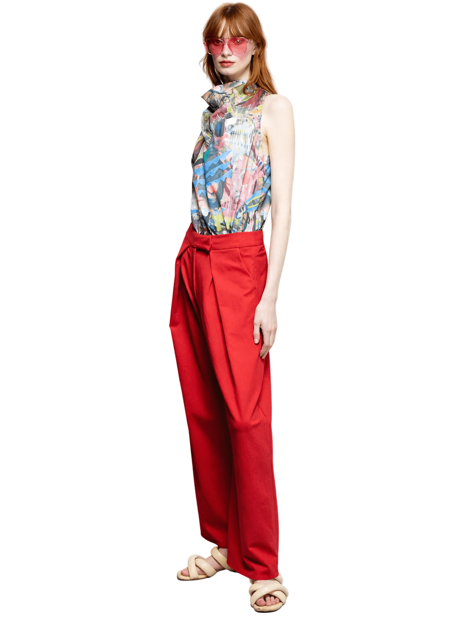 Chloe Pant - Red - Meg