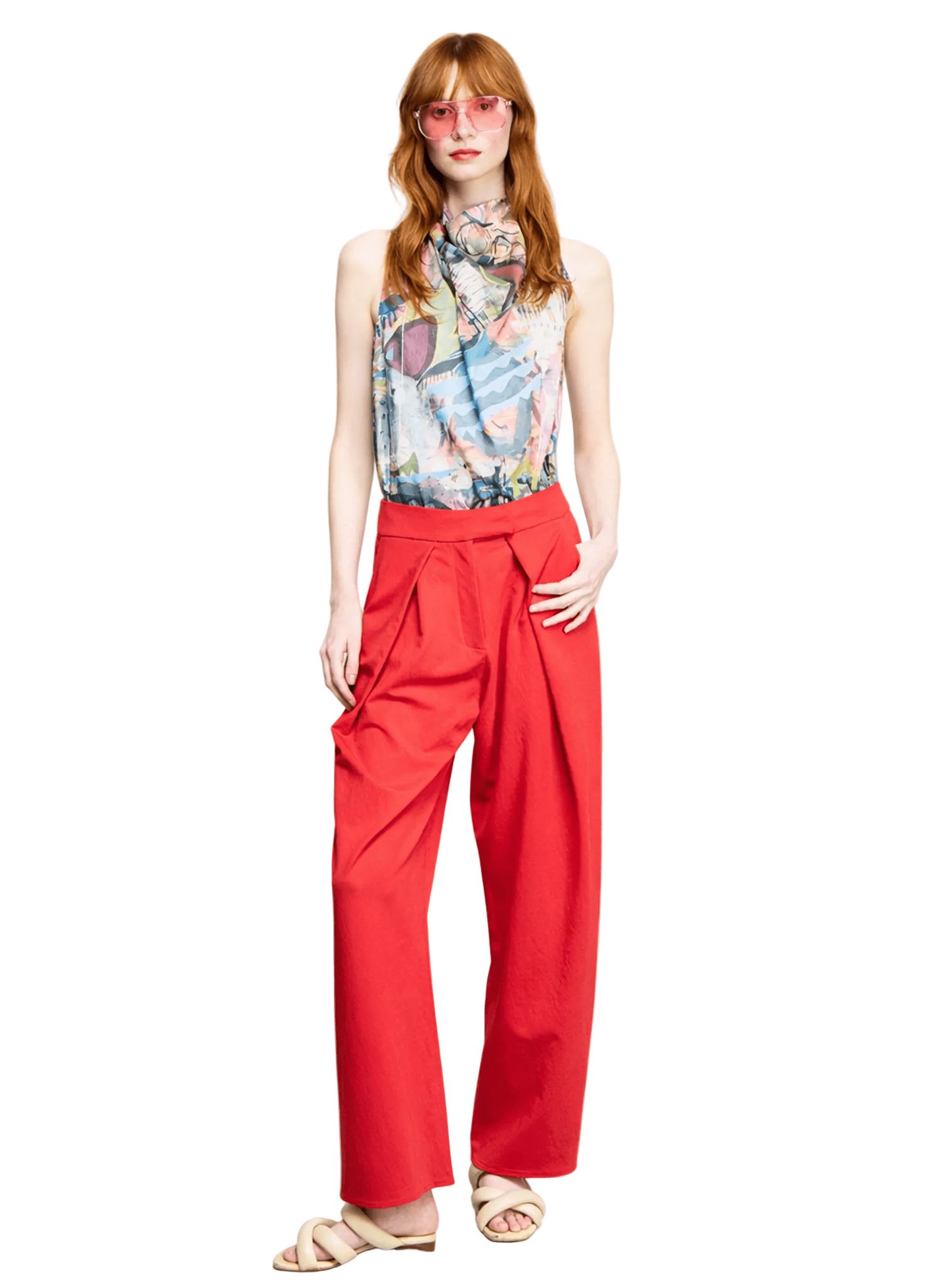 Chloe Pant - Red - Meg