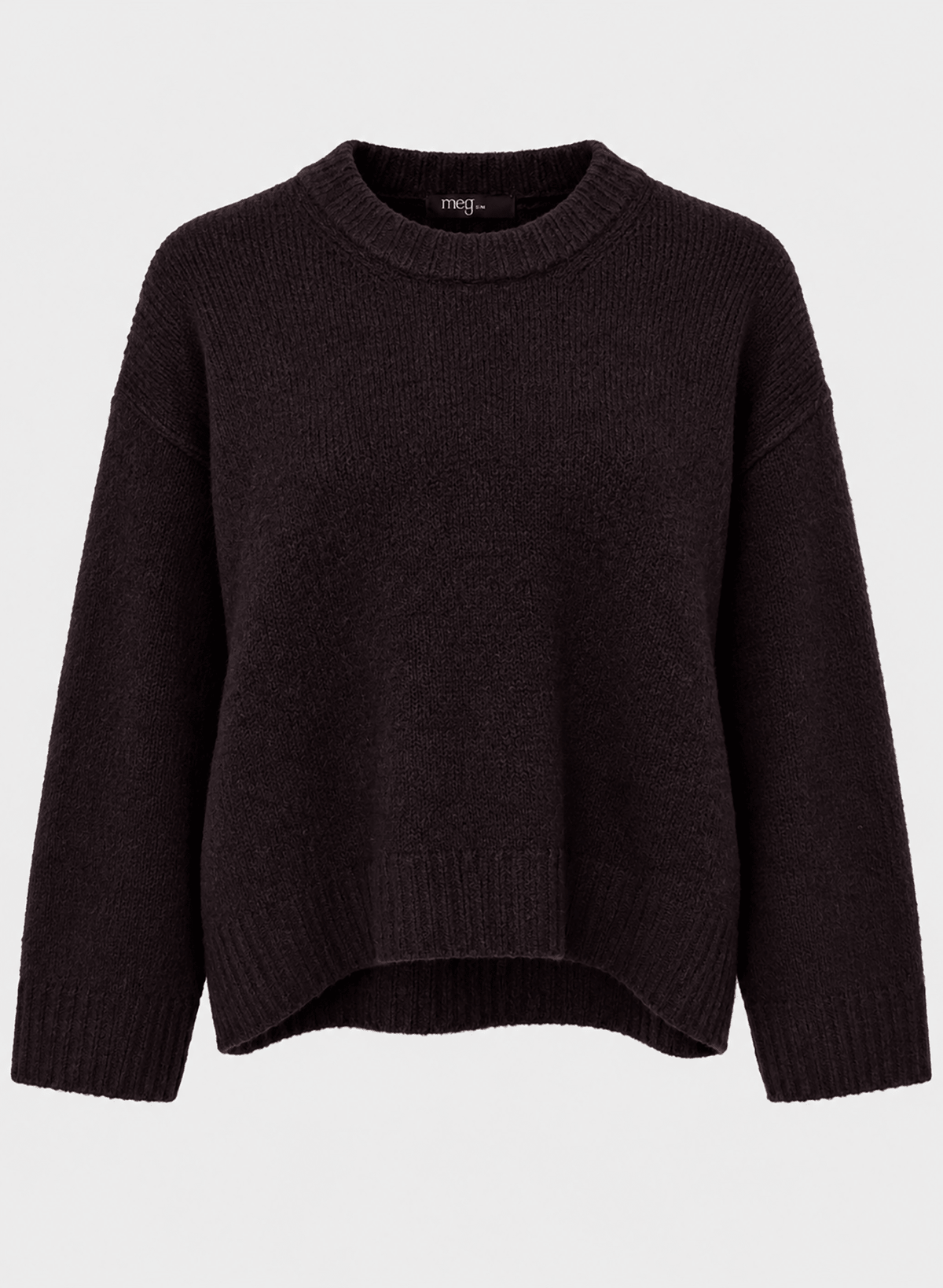 Chunky Crewneck Sweater - Plum - Meg