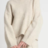 Chunky Mockneck Sweater - Beige - Meg