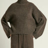 Chunky Mockneck Sweater - Mocha - Meg