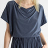 Cowl Neck Tee - Charcoal - Meg