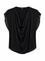 Cowl Top - Black - Meg