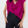 Cowl Top - Magenta - Meg