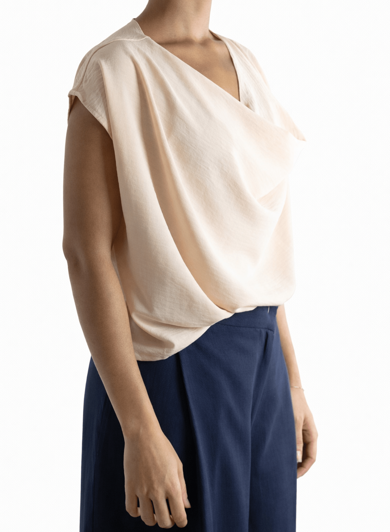 Cowl Top - Oatmeal - Meg