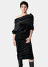 Crazy Sweater Dress - Black Velour (Pre - Order) - Meg