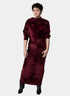 Crazy Sweater Dress - Burgundy Velour (Pre - Order) - Meg