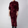 Crazy Sweater Dress - Burgundy Velour (Pre - Order) - Meg