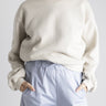 Cropped Cozy Sweatshirt - Beige - Meg