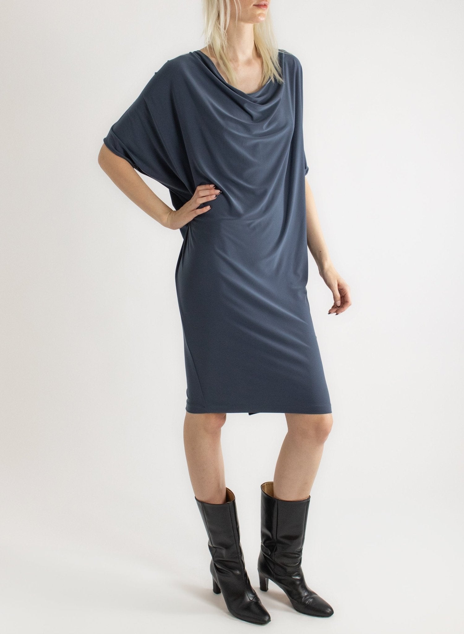 Crux Dress - Charcoal - Meg