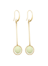 David Aubrey - Celadon Glass Bead Earrings - Meg