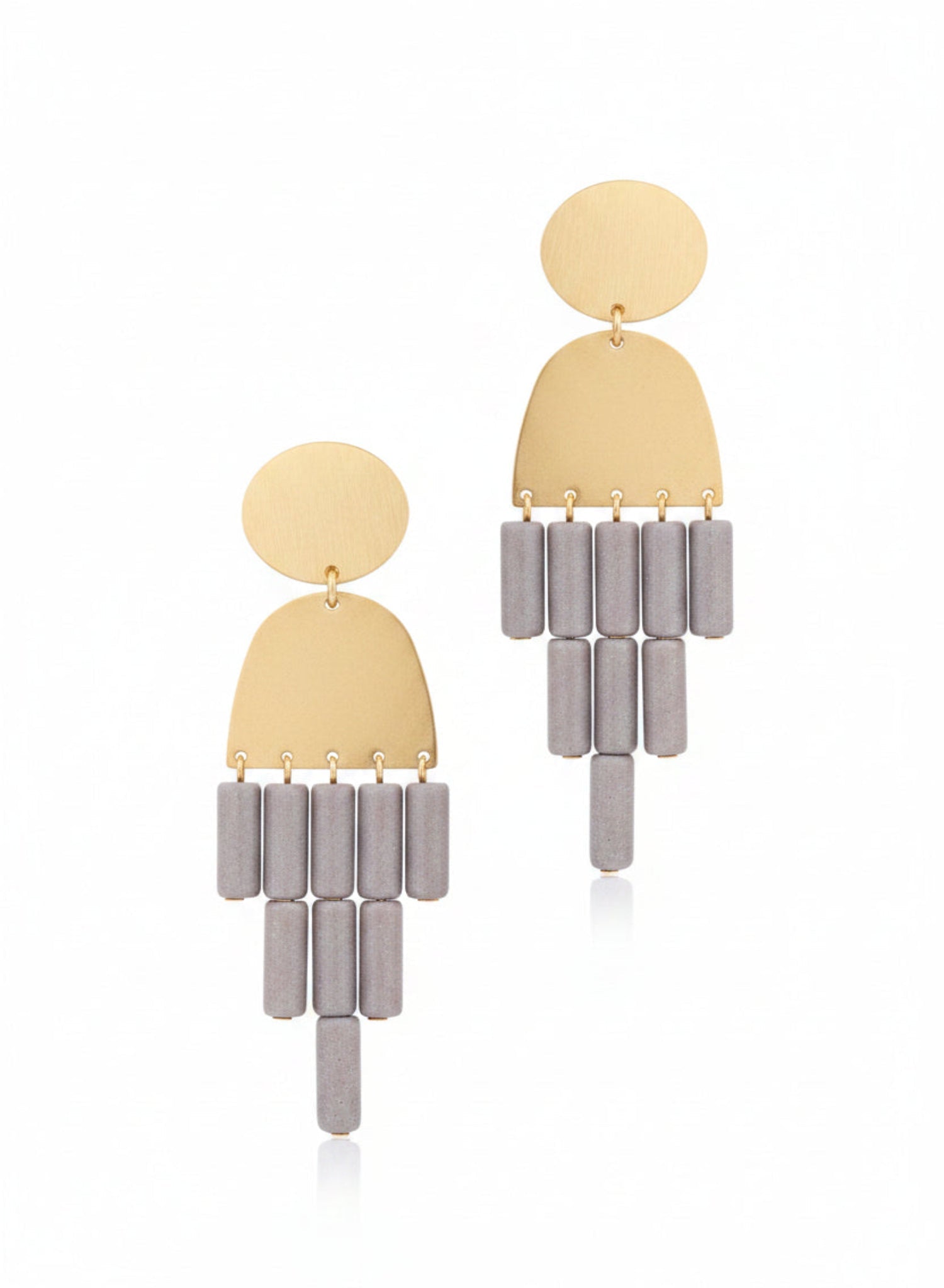 David Aubrey - Gray Geometric Dangle - Meg
