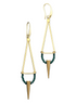 David Aubrey - Green Onyx Spike Earrings - Meg