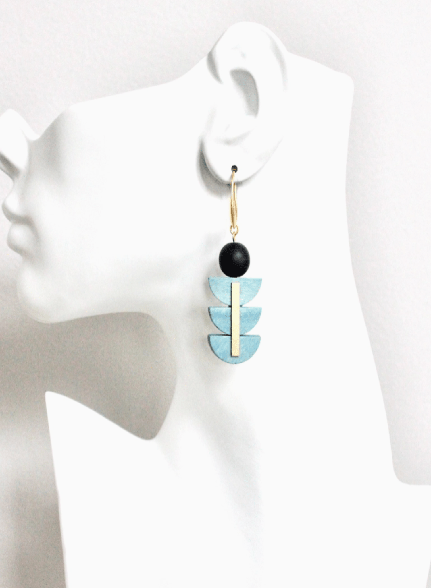 David Aubrey - Painted Wood Earrings - Meg