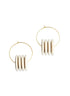 David Aubrey - Wood Disc Hoop Earrings - Meg