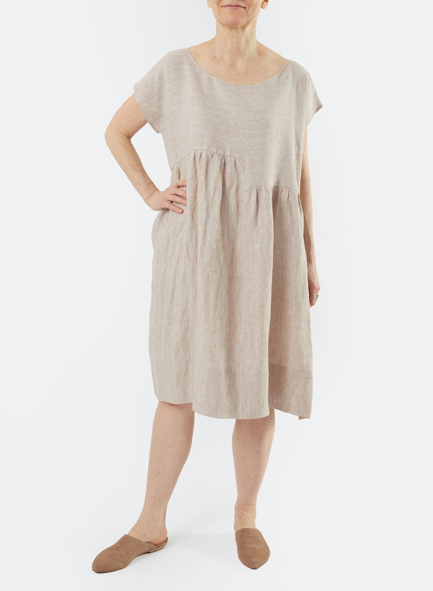 Delphine Babydoll Dress - Sand - Meg
