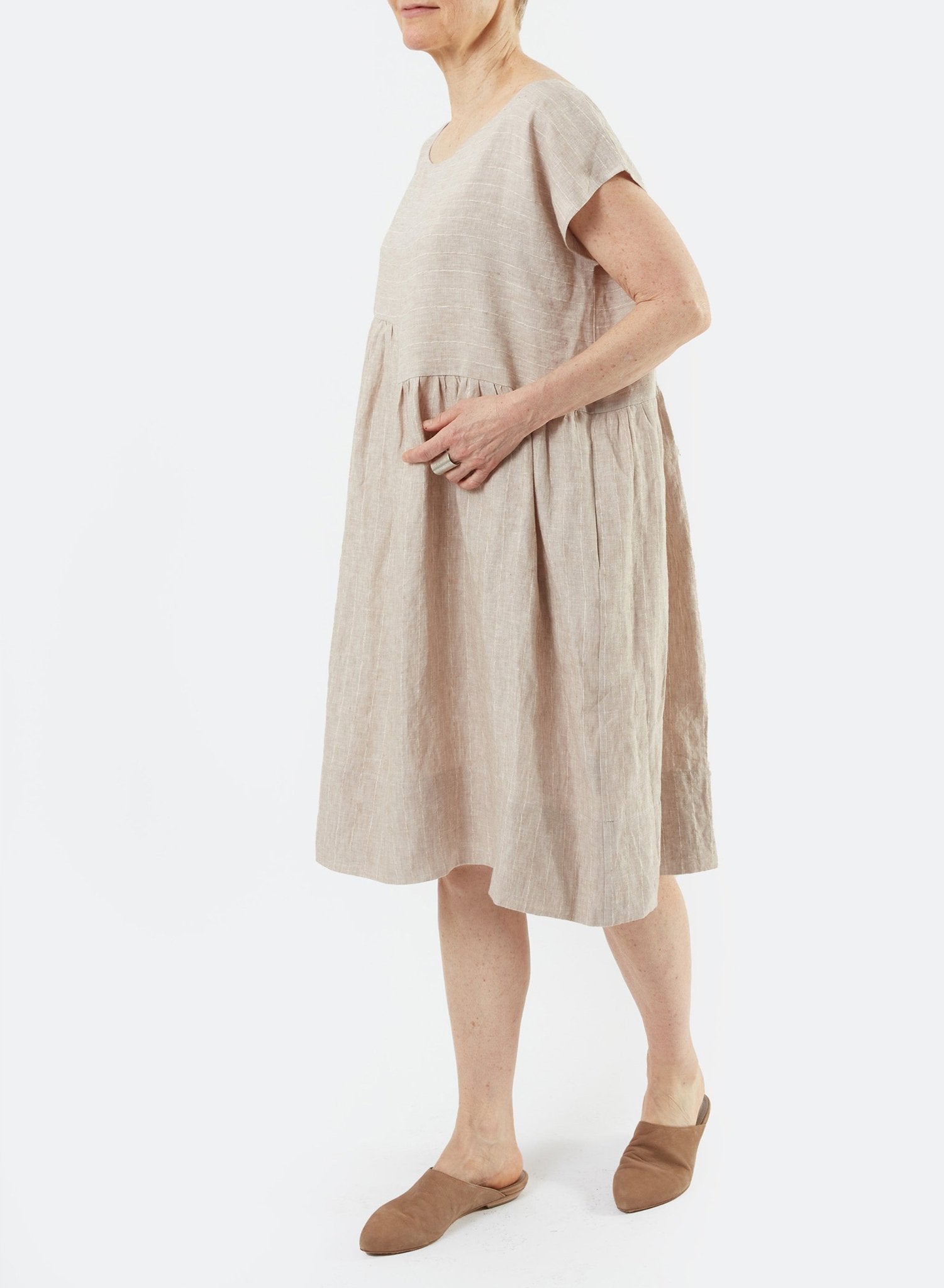 Delphine Babydoll Dress - Sand - Meg