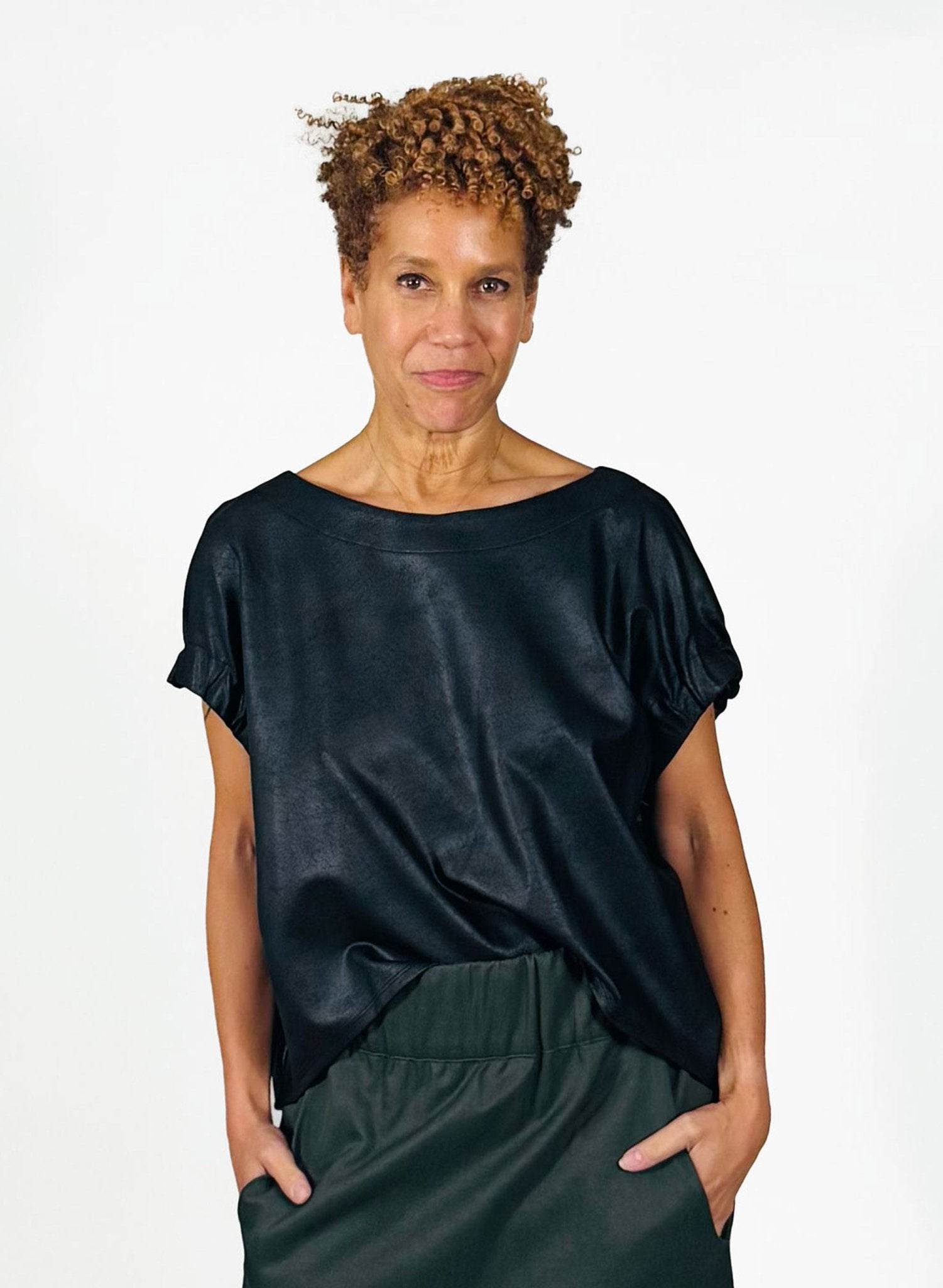 Elastic Armhole Top - Black Dixie - Meg