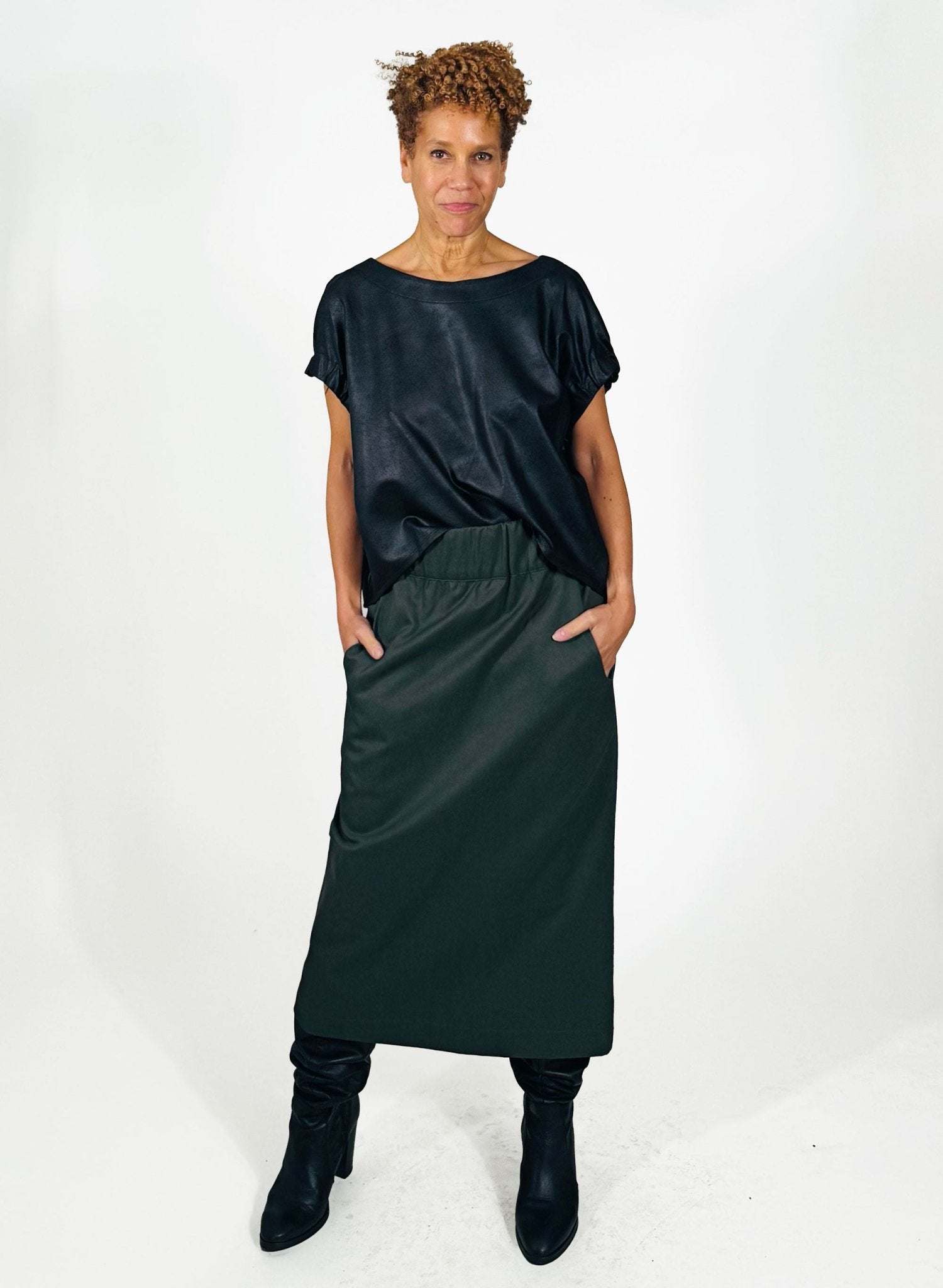 Elastic Armhole Top - Black Dixie - Meg